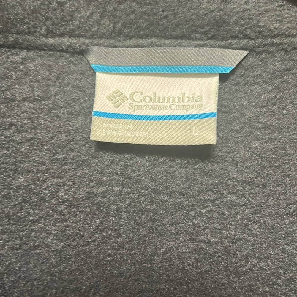 Columbia Steen Mountain Red/Black Zip Up Fleece Jacket sz LARGE Retails $65 - Picture 3 of 4